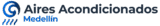 Logotipo de empresa de instalación y mantenimiento de aires acondicionados en Medellín, Colombia - Aires Colombia